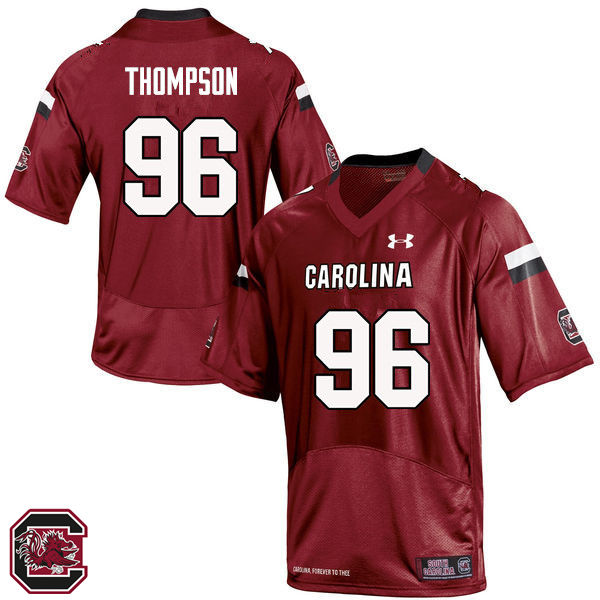 Men South Carolina Gamecocks #96 Aaron Thompson College Football Jerseys Sale-Red